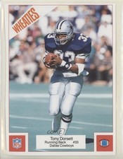 1987 Wheaties NFL Posters Cereal Tony Dorsett #1 HOF 1m8