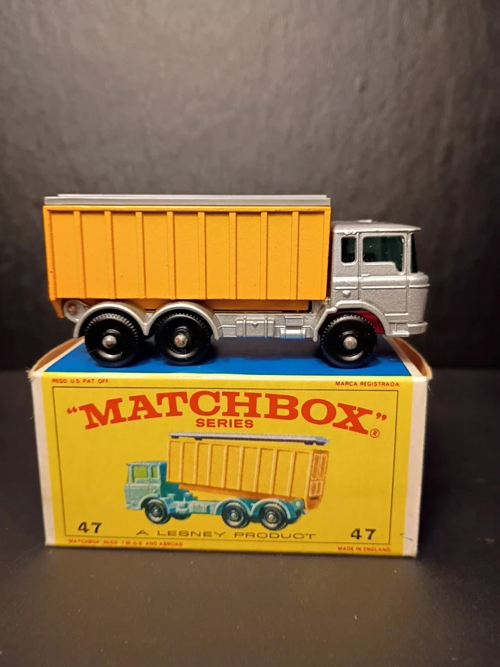 Matchbox #47C Daf Tipper Container Truck 1968 In Crisp Original E4 Box - Image 2 of 4
