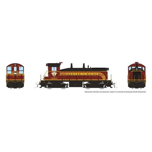 Locomotora Rapido 27567 HO B&M Boston & Maine #1224 EMD SW9 DCC/LokSound | Zustand: New
