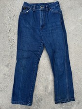 Vintage Wrangler Denim Blue Jeans Misses Reg Fit 1970s USA Women s MR595PW
