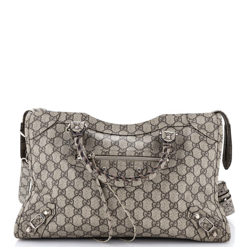 Gucci x Balenciaga The Hacker Project Neo Classic City Bag GG Coated Canvas