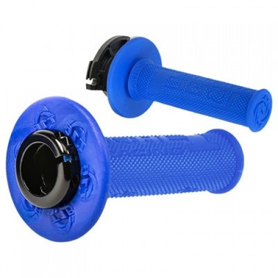 TORC1 Racing Defy Lock On Hot Lap MX Grips Blue 4650-0302 for Motorcycle