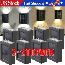 Outdoor Solar LED Deck Light Path Garden Patio Pathway Stairs Step Fence Lamp