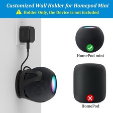 Space-Saving Holder for HomePod Mini in Black