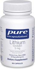 Pure Encapsulations Lithium Orotate 5 mg - Brain Support Supplement - with N-Ace