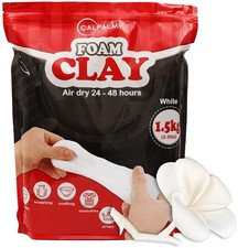 3.3 lbs Moldable Cosplay Foam Clay White High Density and 1500g, White