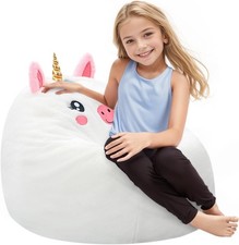 Kids Bean Bag Chair Beanbag Sofa w/ Filling Baby Bean Chair for Girl X0026Y9T3F