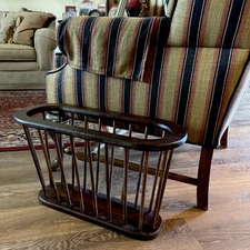 Vintage 1960’s Arthur Umanoff Style, Mid Century Mod, Spindle Magazine Rack