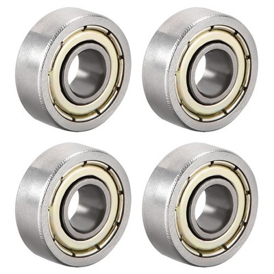 4pcs 604ZZ Deep Groove Ball Bearing Double Shield 604-2Z High Carbon Steel Z1