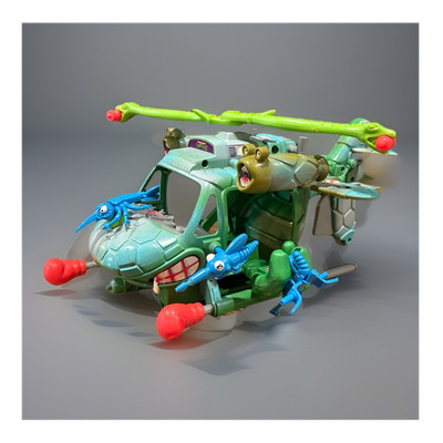 Vintage 1990 TMNT Teenage Mutant Ninja - Turtle Copter Helicopter