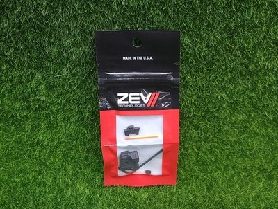 ZEV Combat Sight Set for Glock Pistols Fiber Optic Front Post