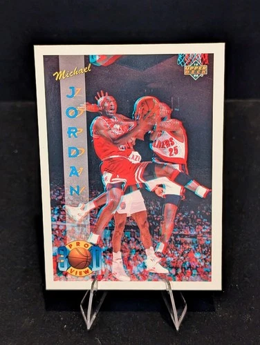 Michael Jordan Card - UPPER DECK INSERT RARE 3D - BULLS JERSEY #23