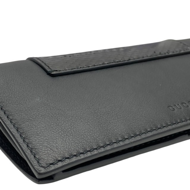 Gucci 386836 Black Python Leather Long Wallet - E… - image 3