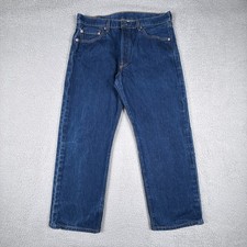 VTG Levis 501 Jeans Mens 36x30 Denim Button Fly 501XX 0000 STF 34x28 Batwing 90s
