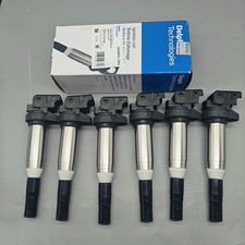 12138616153 6 packs Delphi Ignition Coil Metal for BMW X3 X5 325 535 335