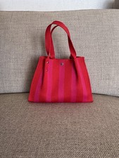 Handtasche Rot Pink Gestreift Neu