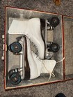 Vintage White Sure-Grip 99P high tops with case  — photo 1
