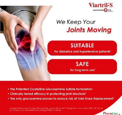 1 X Viartril-S Glucosamine 500Mg , Knee & Joint Pain Supplement 90 Capsules
