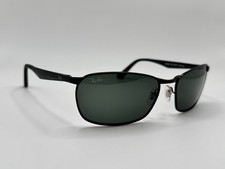 Ray Ban RB3534 002 Black/Green G-15 Lenses Sunglasses Italy READ DISCR