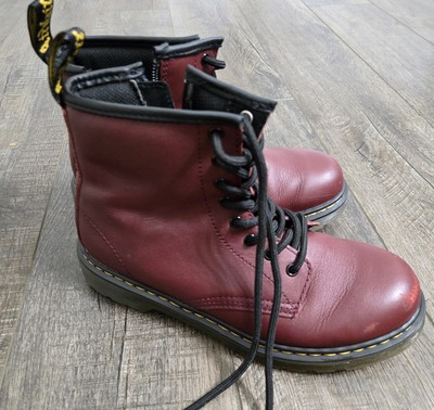 Dr Martens 1460 Newton Leather DM's Lite Boots Cherry Red Size US M  US L