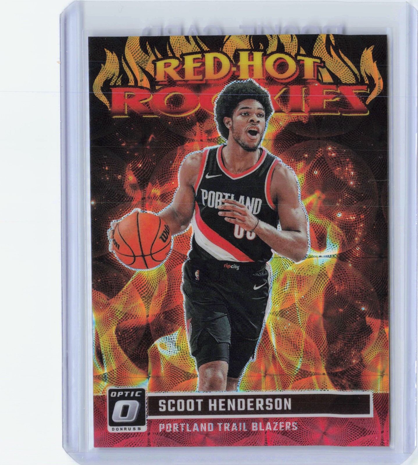 2023-24 Donruss Optic #9 Scoot Henderson Red Hot Rookies Red #/99