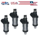 Set 4pcs Fuel Injectors FJ267 for 1985-1997 Acura Honda Accord 2.2L L4