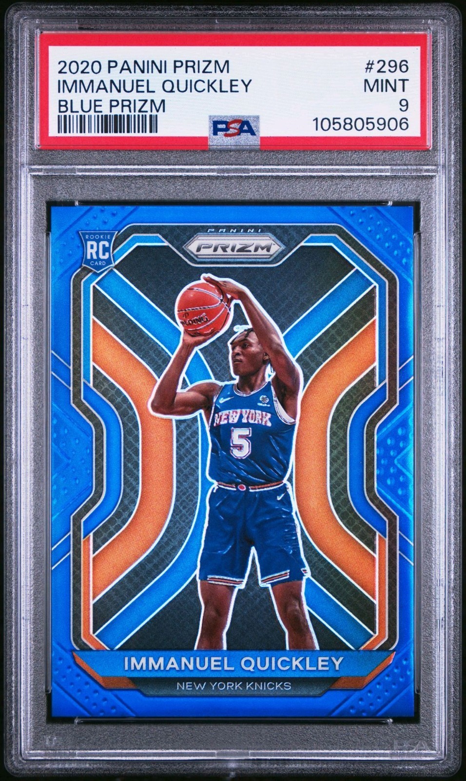 IMMANUEL QUICKLEY 2020-21 Panini BLUE PRIZM RC /199 PSA 9 TORONTO RAPTORS