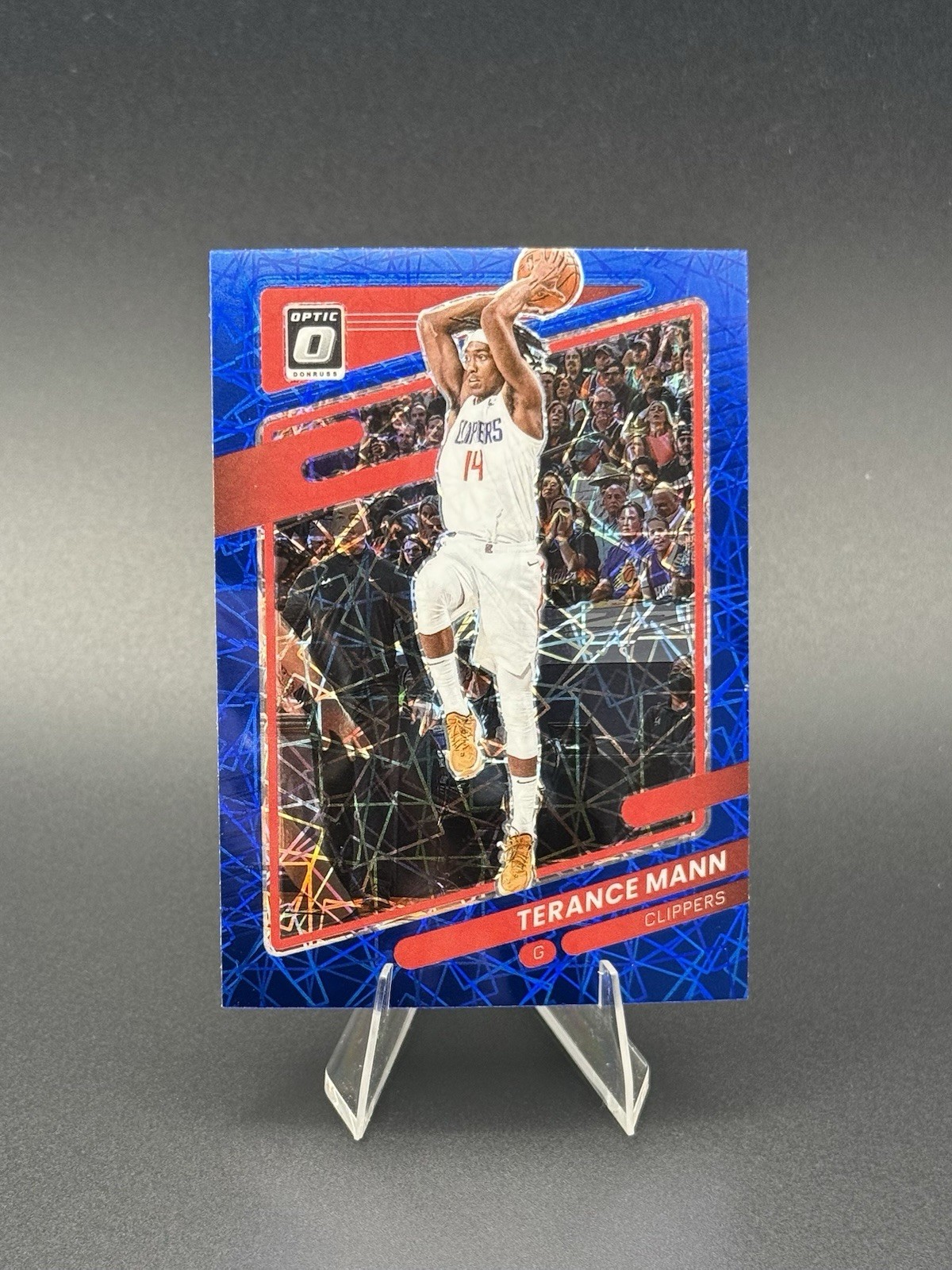2021-22 Panini Donruss Optic - Terance Mann #72 Blue Velocity Prizm