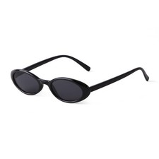 Retro 90s Oval Sunglasses Women Trendy Small Fashion Tinted Narrow Sun Glasse