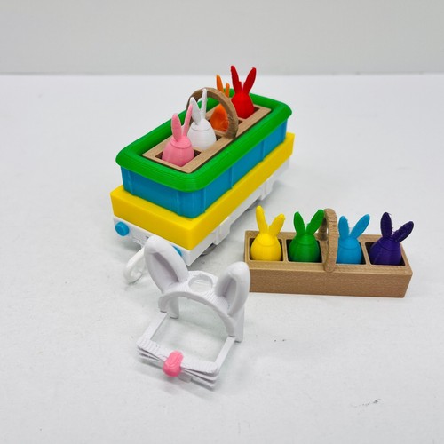 Thomas & Friends Trackmaster Easter Train with Bunny Face (Blue) - Custom READ! - Picture 4 of 11
