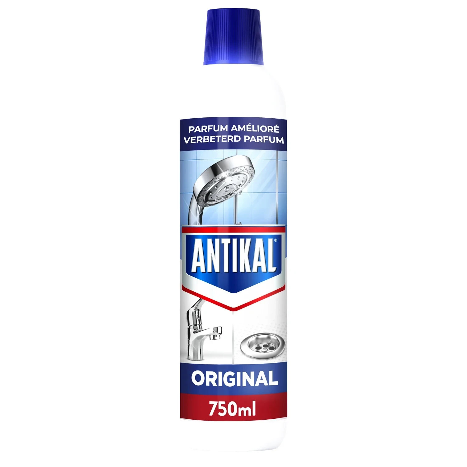 Antikal Fresh Liquide Anti-calcaire pour retrouver une paroi de douche transparente et nette