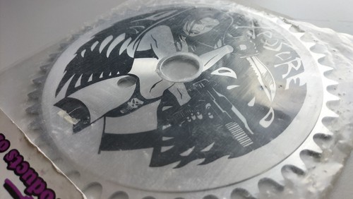 XPOSURE chainring 44T old School vintage classic black SILVER - Picture 8 of 14