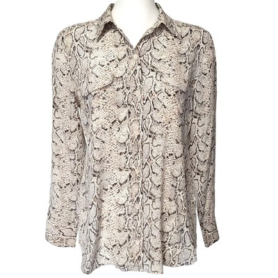 Haut chemisier femme moyen 100% soie imprimé serpent Equipment