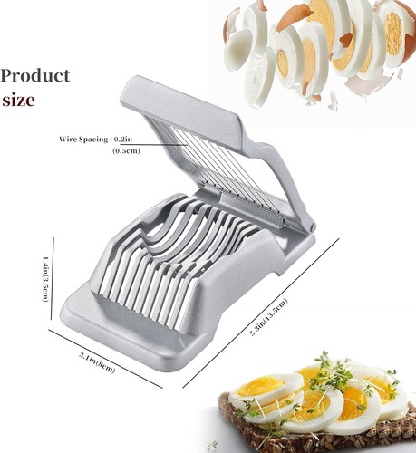 Egg Slicer for Hard Boiled Eggs , Heavy Duty Strawberry Slicer Cutte - Picture 2 of 3