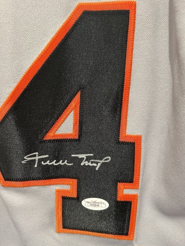Willie Mays Autographed San Francisco Giants Signed Grey Road Jersey - JSA - Picture 3 of 5