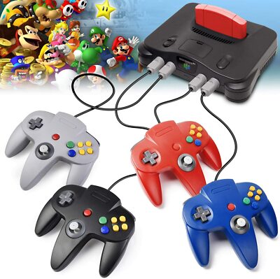 Retro N64 Controller für Nintendo 64 Gamepad für N-64 Kontroller Joypad System