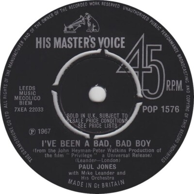 Paul Jones--I've been a bad bad boy-sonny boy Williamson- 7'' Vinyl - HMV