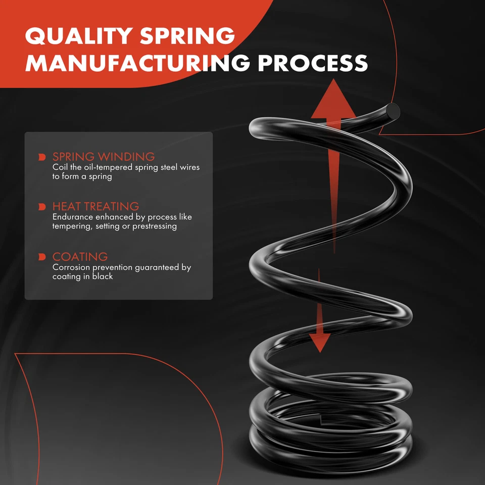 2x Muelles helicoidales delanteros para Chevrolet Chevelle 1969-1972 Pontiac GTO Olds Cutlass Foto 2 de 4