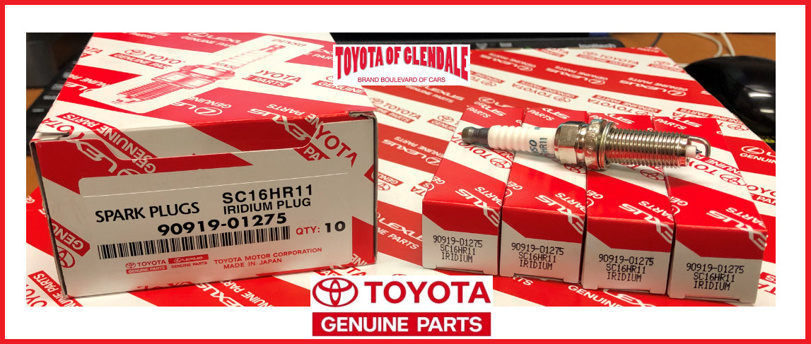 TOYOTA SCION LEXUS GENUINE OEM IRIDIUM SPARK PLUG SET OF 4 FAST SHIP 90919-01275