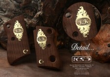 KSD Brand Beretta Mod 71 - 72 - 75 Jaguar Compatible Walnut Grips Diamond