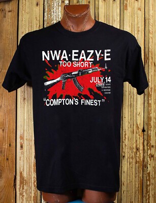 NWA Easy E Too Short 1989 Huston Cotton T -Shirt XL