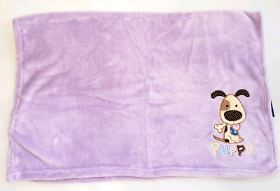 Northpoint Puppy Plush Baby Security Blanket Purple Brown Dog Lovey Lavender Tan