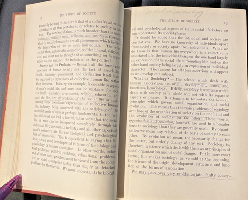 Sociology and Modern Social Problems Charles A Ellwood 1910 Hard Cover Rare READ - Foto 13 di 19