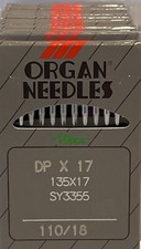 100 ORGAN - 135X17 size 18/110 walking foot sewing machine needles DPX17 DIX3