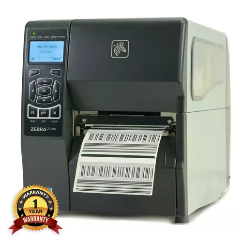 Zebra ZT230 Direct Thermal Industrial Label Printer LAN USB 1 YR WARRANTY - Picture 1 of 9