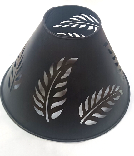 ELEPHANT CANDLE HOLDER LAMP TEA VOTIVE LIGHT RESIN BASE W/ METAL SHADE 15" TALL - Picture 17 of 22