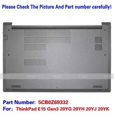 New For Lenovo Thinkpad E15 Gen 3 Bottom Case Base Cover D Cover BLK 5CB0Z69332