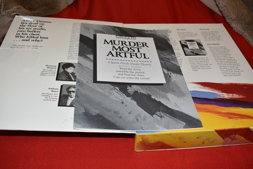 BePuzzled Murder Most Artful Jigsaw Puzzle Murder Mystery 1987 500 piece - Picture 4 of 4