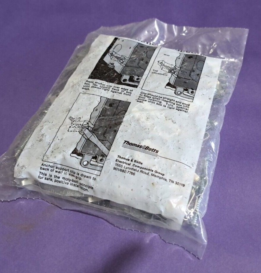 25 Sets/pkg.Thomas & Betts Steel City Cat OWC Anchor Screw Box