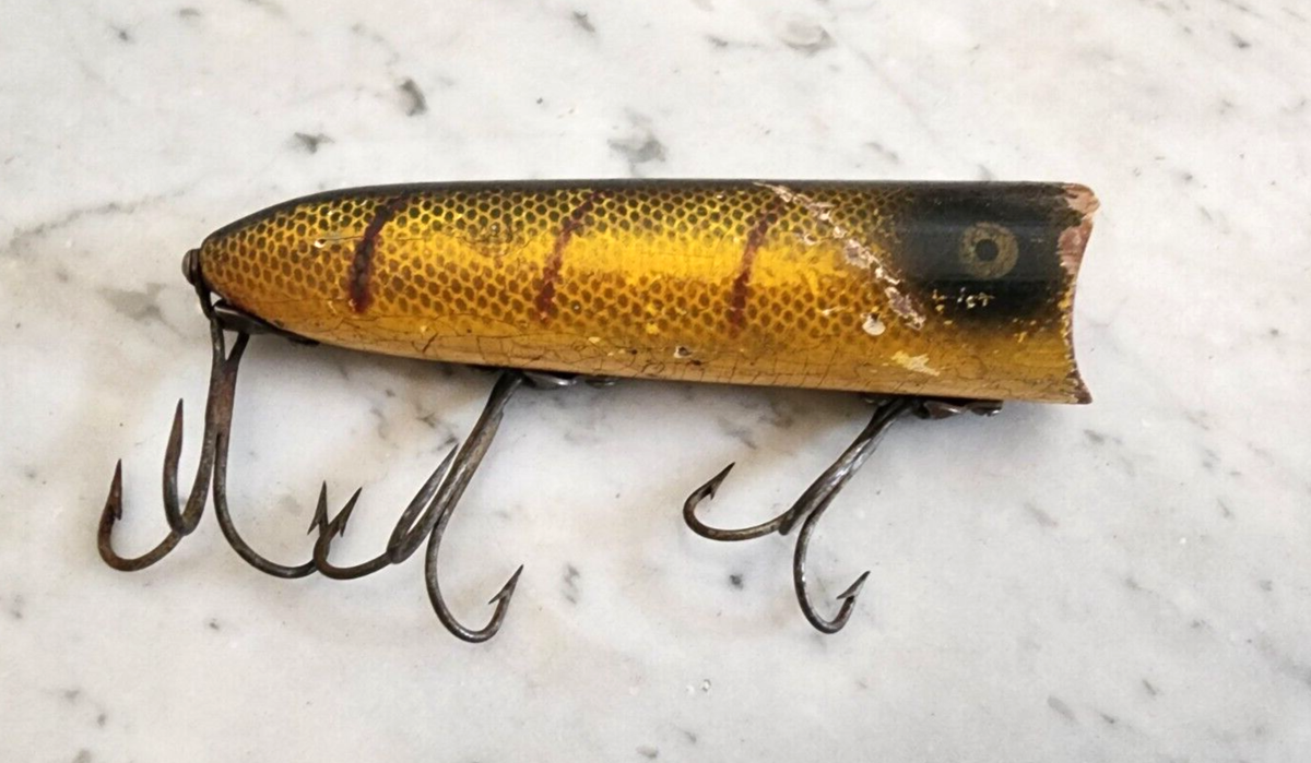 Vintage Heddon Lucky 13 Wood Fishing Lure | eBay